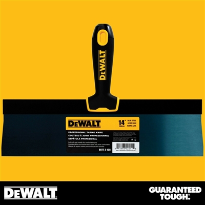 DeWalt 2-126 Spackle knife high blade blue spring steel soft handle 254 mm