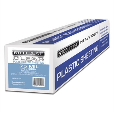 Painters Plastic Sheeting .75 mil 9' x 400' Clear